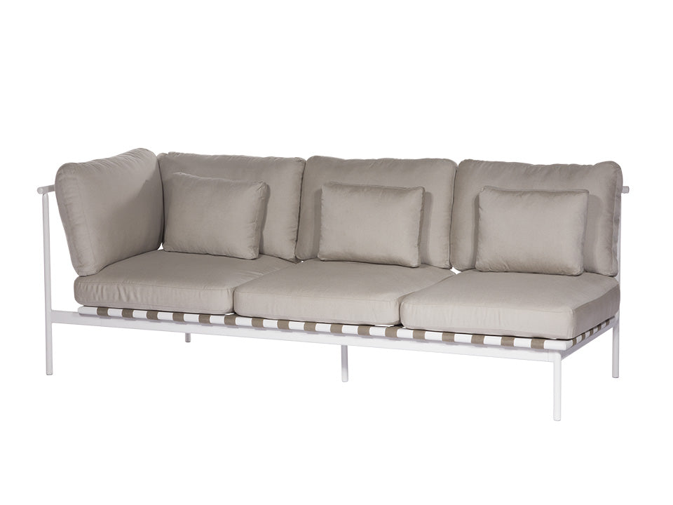 Around Deep Seating Triple - Aluminium Left Arm