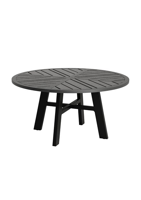 Crestwood 54" Round KD Dining Umbrella Table