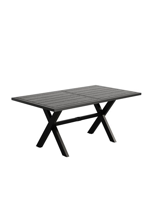 Crestwood 64" x 36" Rectangular KD Dining Umbrella Table