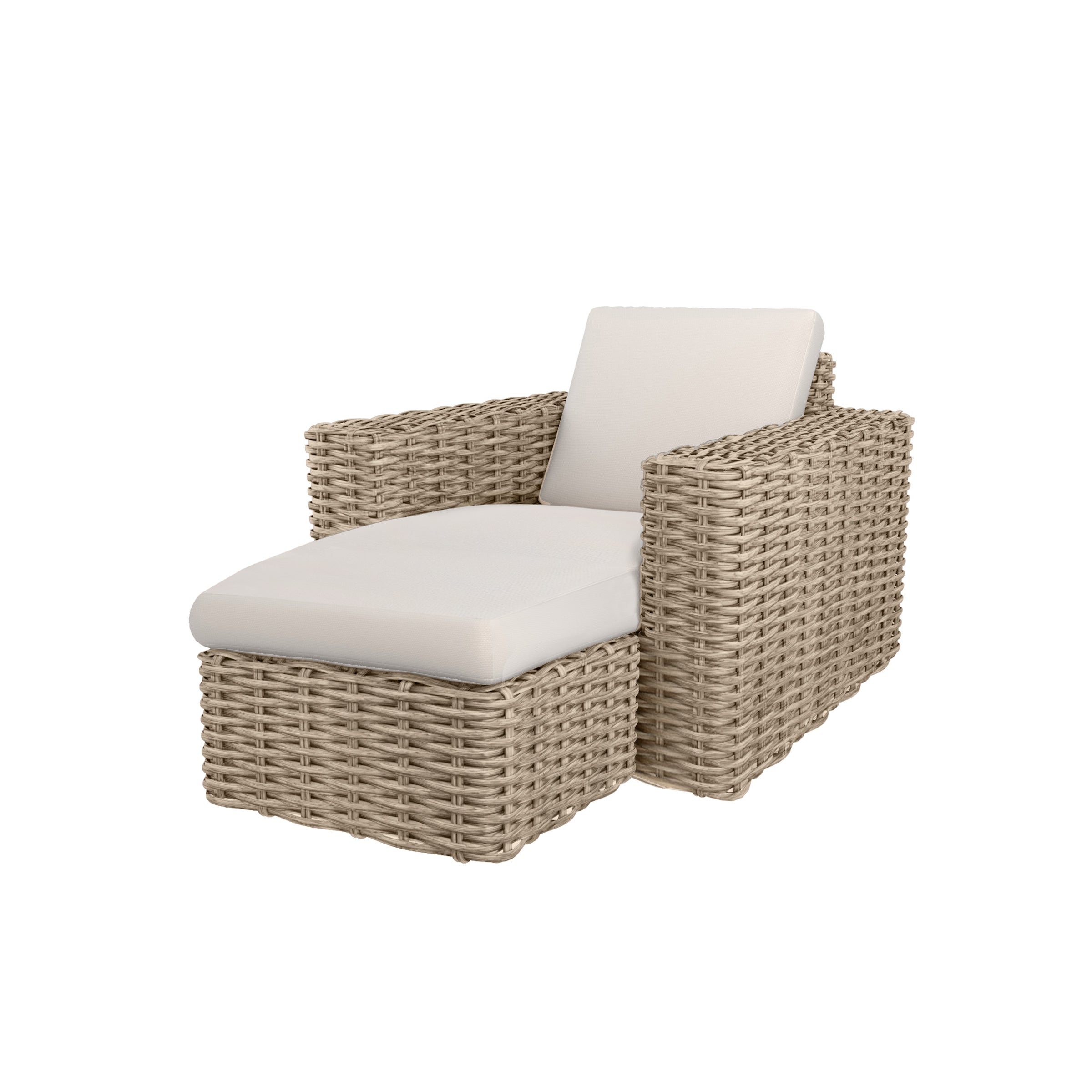 Mia Club Chair with Chaise Cushion