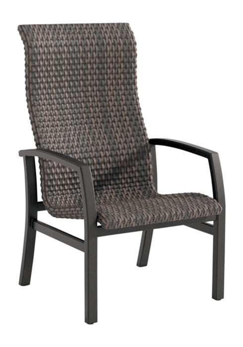 Muirlands Woven Bucket High Back Dining Chair